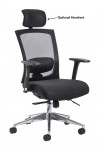 Mesh Office Chair Black Gemini Task Operators Chair GEM301K2 by Dams - enlarged view