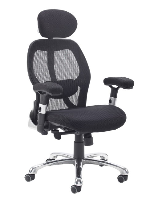 Mesh Office Chair Black Sandro Ergonomic Office Chair SND300K2-K by Dams