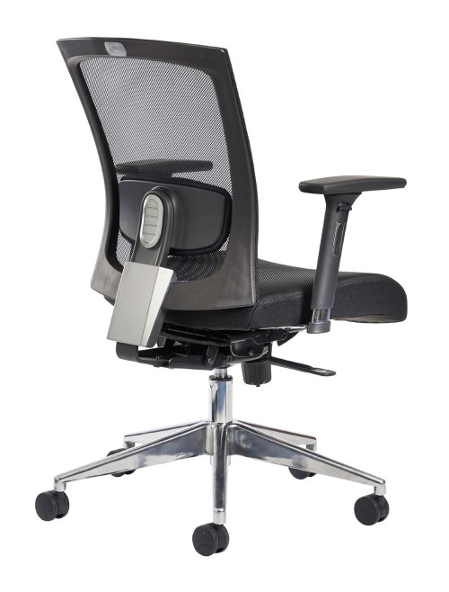 Mesh Office Chair Black Gemini Task Operators Chair GEM301K2 by Dams - enlarged view