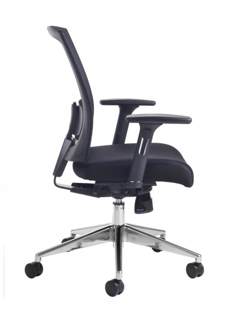 Mesh Office Chair Black Gemini Task Operators Chair GEM301K2 by Dams - enlarged view