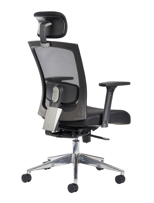 Mesh Office Chair Black Gemini Task Chair GEM300K2 by Dams - enlarged view