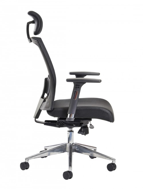 Mesh Office Chair Black Gemini Task Operators Chair GEM302K2 by Dams - enlarged view