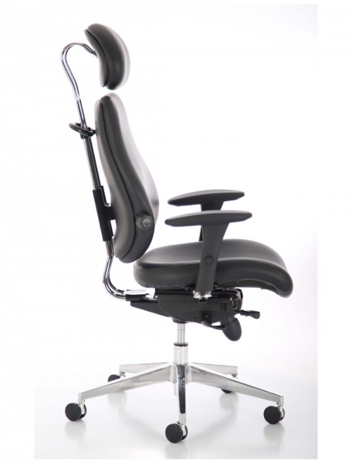 Chiro Plus Ultimate 24 Hour Leather Office Chair - enlarged view