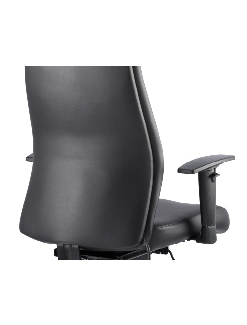 Onyx 24 Hour Leather Office Chair with Headrest OP000098 - enlarged view