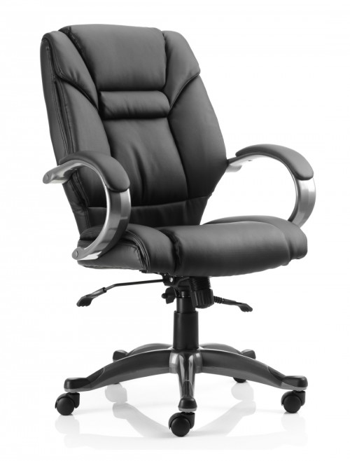 Office Chairs - Galloway Executive Leather Armchair in Black