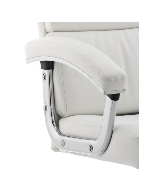 Dynamic Desire Executive Leather Office Chair in White - enlarged view