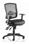 Office Chairs - Dynamic Portland 3 Black Mesh Office Chair OP000110 - enlarged view