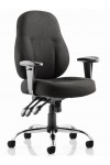 Office Chairs - Dynamic Storm Fabric Operator Chair in Black - enlarged view