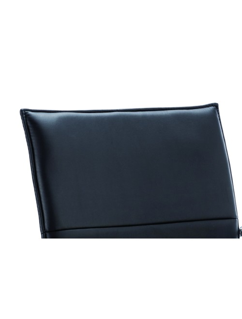 Echo Cantilever Black Leather Visitors Chair ECHO - enlarged view