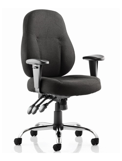 Office Chairs - Dynamic Storm Fabric Operator Chair in Black