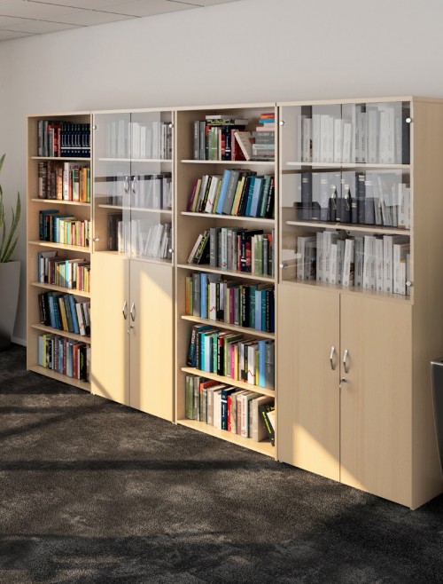 Office Bookcase 1790mm High Bookcase with 4 Shelves R1790 by Dams - enlarged view