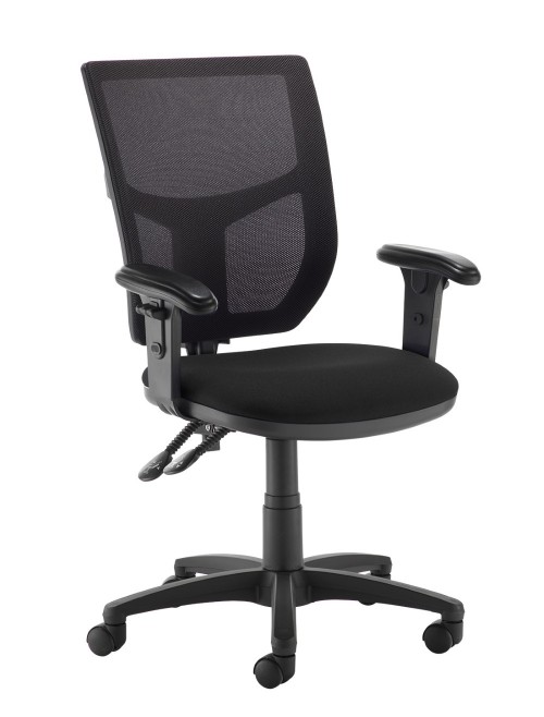 Altino High Back 2 Lever Operators Chair AH12-000 with Adjustable Arms - enlarged view