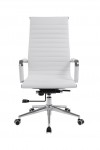 Bonded Leather White Office Chair Aura High Back BCL/9003/WH by Eliza Tinsley - enlarged view
