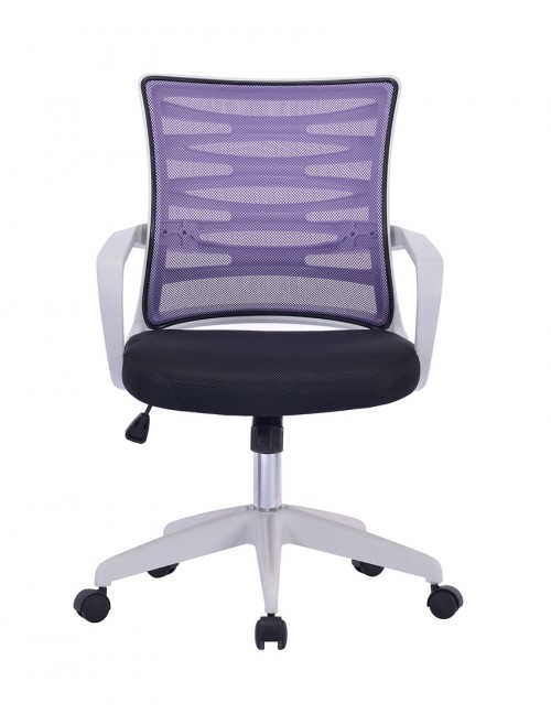 Mesh Office Chair Purple Spyro BCM/K488/WH-PL by Eliza Tinsley - enlarged view