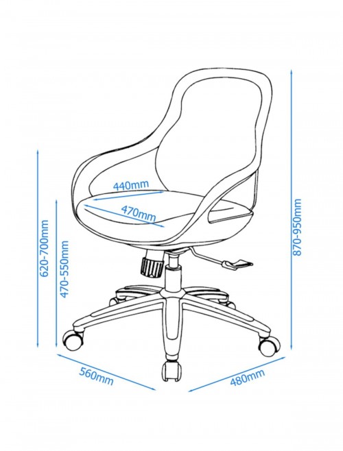 Alphason Croft Grey Mesh Back Executive Chair AOC1010-M-GRY - enlarged view