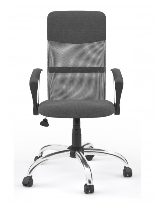 Mesh Office Chair Grey Orlando Computer Chair AOC4087GRY by Alphason - enlarged view