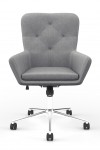 Fabric Office Chair Grey Benjamin Computer Chair AOC4482GRY by Alphason - enlarged view