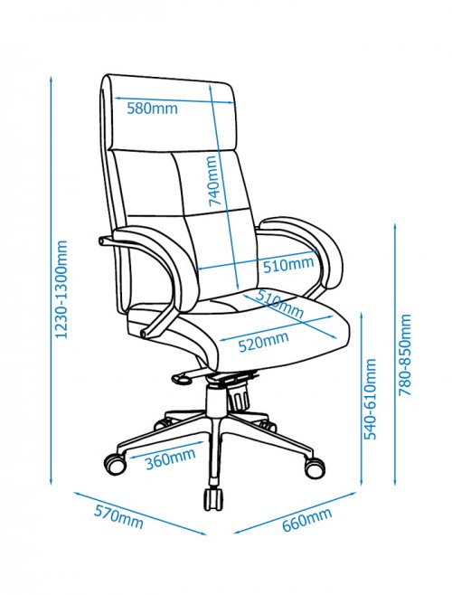 Fabric Office Chair Grey Bedford Computer Chair AOC1580GRY by Alphason - enlarged view