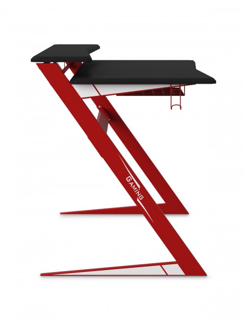 Gaming Desk Aries Red and Black Home Office Desk AW9210 by Alphason Dorel - enlarged view