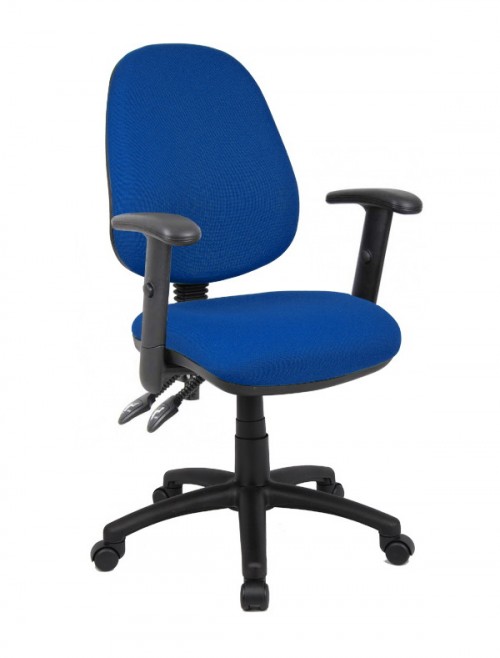 Fabric Office Chair Blue Vantage 102 Operator Chair V102-00-B by Dams