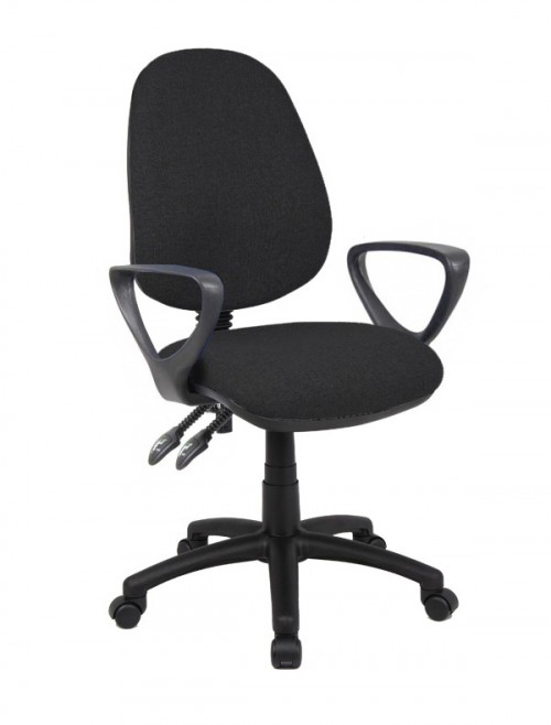 Fabric Office Chair Black Vantage 101 Operator Chair V101-00-K by Dams