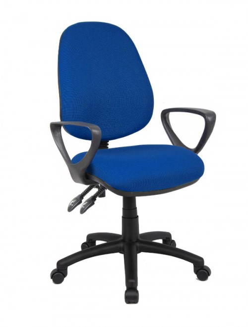 Fabric Office Chair Blue Vantage 101 Operator Chair V101-00-B by Dams