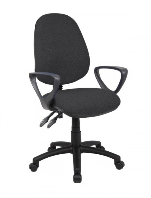 Fabric Office Chair Charcoal Vantage 101 Operator Chair V101-00-C by Dams