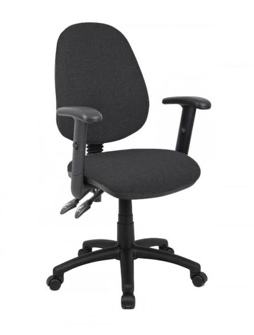 Fabric Office Chair Charcoal Vantage 102 Operator Chair V102-00-C by Dams