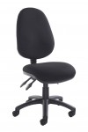 Office Chair Black Fabric Vantage 200 Operator Chair V200-00-K by Dams - enlarged view