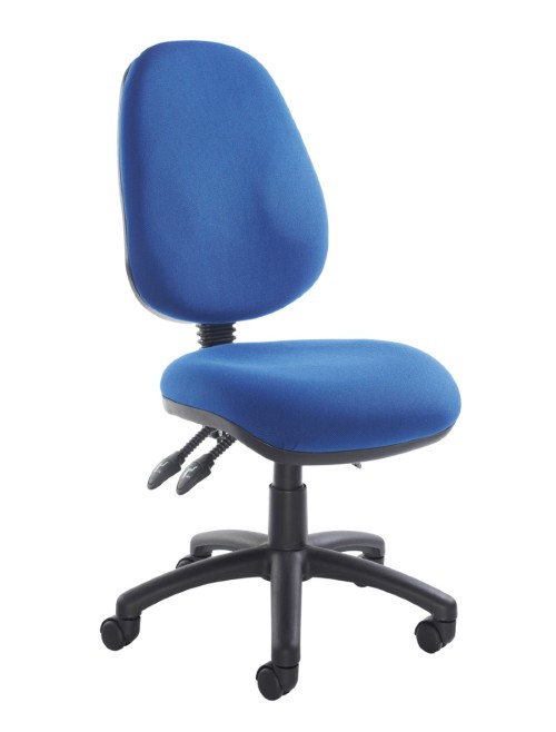 Office Chair Blue Fabric Vantage 200 Operator Chair V200-00-B by Dams