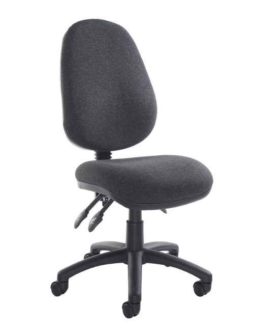 Office Chair Charcoal Fabric Vantage 200 Operator Chair V200-00-C by Dams