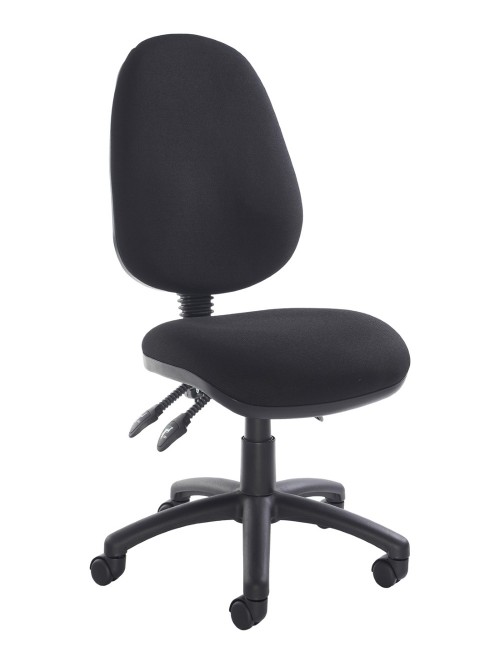 Office Chair Black Fabric Vantage 200 Operator Chair V200-00-K by Dams