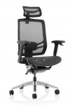 Mesh Office Chair Black Ergo Click 24hr Chair with Headrest KC0297 by Dynamic - enlarged view