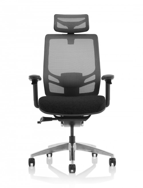 Mesh Office Chair Black Ergo Click 24hr Chair with Headrest KC0296 by Dynamic - enlarged view