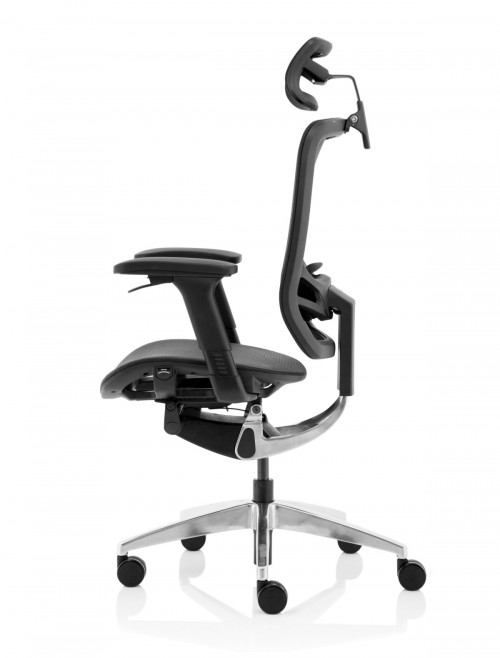 Mesh Office Chair Black Ergo Click 24hr Chair with Headrest KC0297 by Dynamic - enlarged view