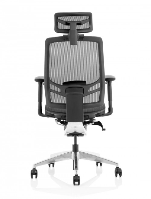 Mesh Office Chair Black Ergo Click 24hr Chair with Headrest KC0297 by Dynamic - enlarged view