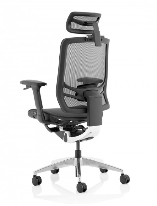 Mesh Office Chair Black Ergo Click 24hr Chair with Headrest KC0297 by Dynamic - enlarged view