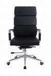 Office Chair Black Bonded Leather Avanti High Back Chair BCL/6003/BK by Eliza Tinsley - enlarged view