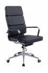 Office Chair Black Bonded Leather Avanti High Back Chair BCL/6003/BK by Nautilus - enlarged view