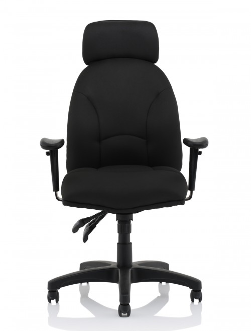 Office Chair Black Jet Fabric Executive Chair OP000236 by Dynamic - enlarged view