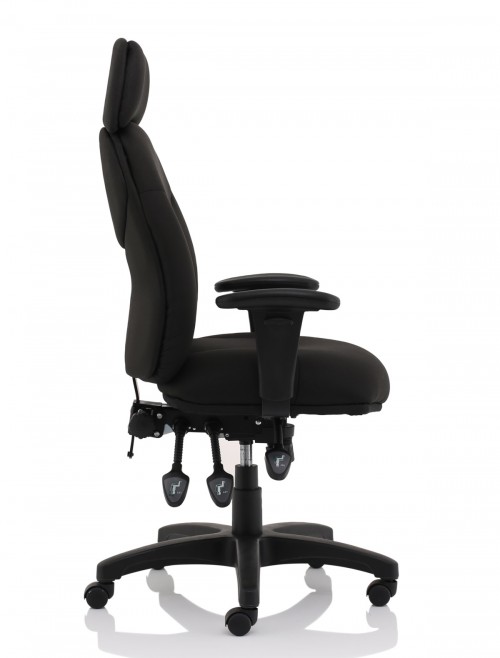 Office Chair Black Jet Fabric Executive Chair OP000236 by Dynamic - enlarged view