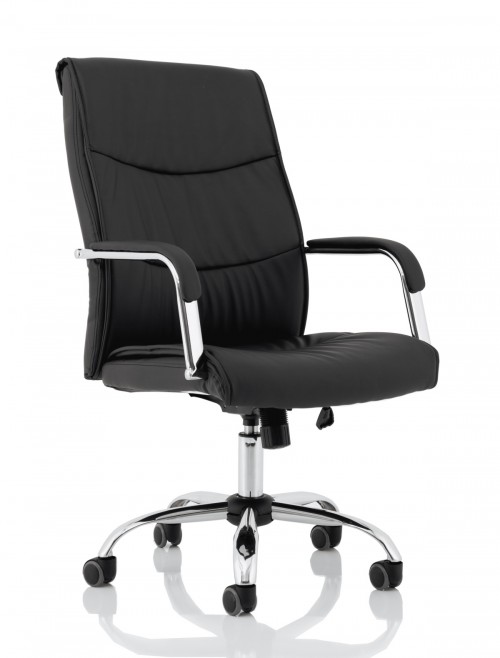 Office Chair Black Carter Faux Leather Computer Chair EX000148 by Dynamic