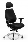 Office Chair Black Chiro Plus 24 Hour Ergonomic Computer Chair PO000002 by Dynamic - enlarged view