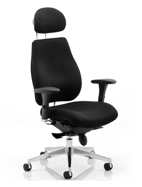 Office Chair Black Chiro Plus 24 Hour Ergonomic Computer Chair PO000002 by Dynamic