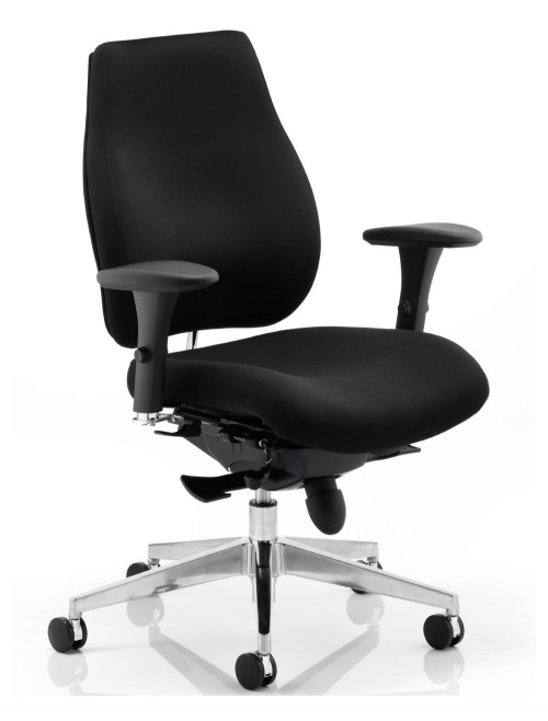 Office Chair Black Chiro Plus 24 Hour Ergonomic Computer Chair PO000001 by Dynamic