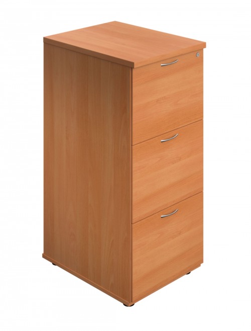 Office Storage Beech Filing Cabinet 3 Drawer TES3FCBE2 by TC - enlarged view