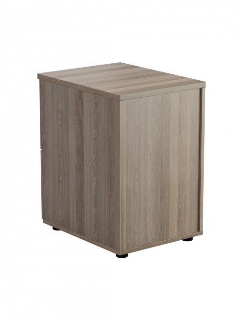 Office Storage Grey Oak Filing Cabinet 2 Drawer TES2FCGO by TC - enlarged view