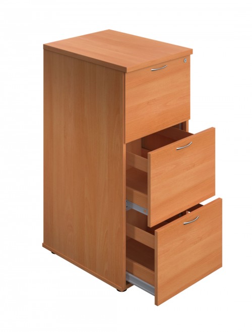 Office Storage Beech Filing Cabinet 3 Drawer TES3FCBE2 by TC - enlarged view