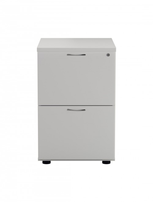 Office Storage White Filing Cabinet 2 Drawer TES2FCWH by TC - enlarged view