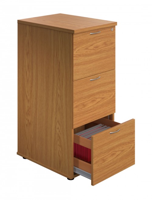 Office Storage Oak Filing Cabinet 3 Drawer TES3FCNO by TC - enlarged view